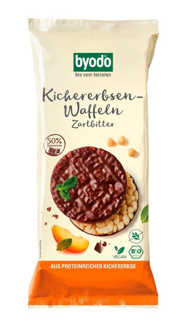 Produktfoto zu Zartbitter Kichererbsenwaffel