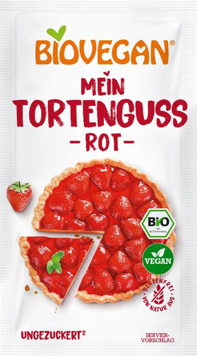 Produktfoto zu Tortenguss rot  2 x 7g