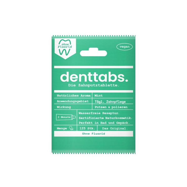 Produktfoto zu fluoridfreie Denttabs Tablette