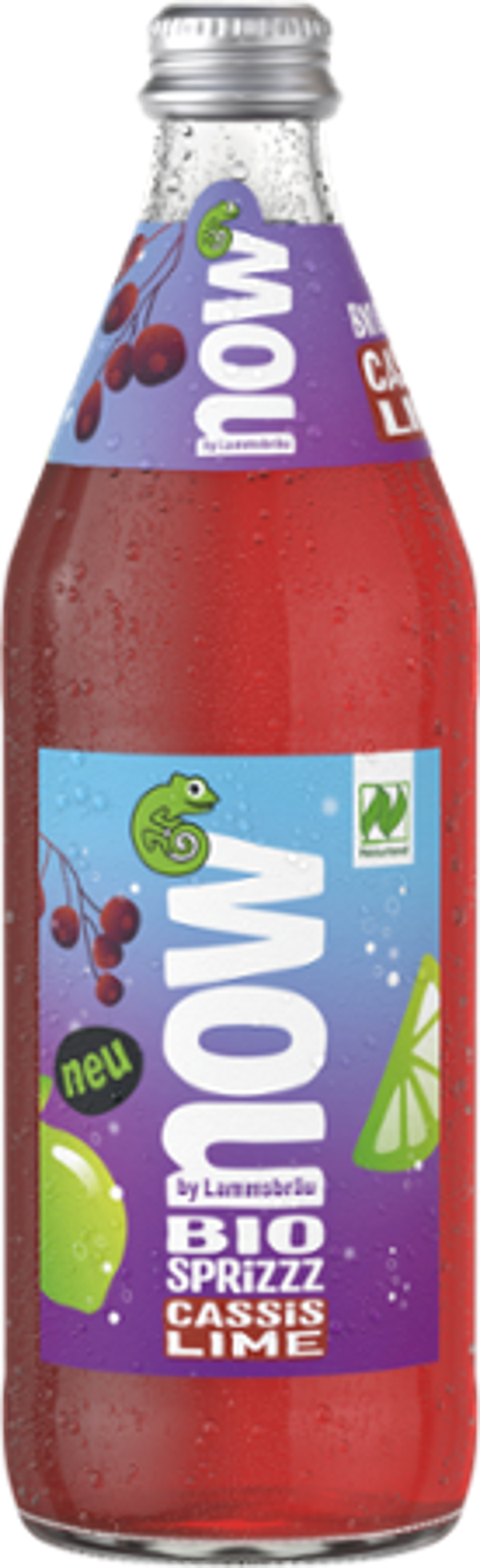 Produktfoto zu now Cassis Lime light 0,5Ltr