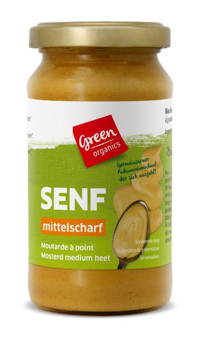 Produktfoto zu GREEN Senf, mittelscharf 200ml