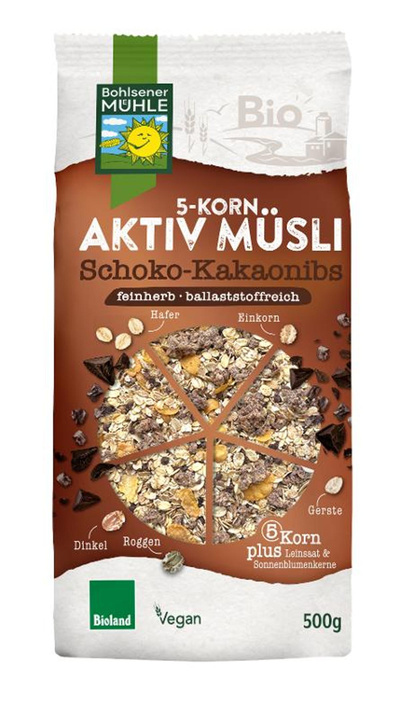 Produktfoto zu 5 Korn Müsli "Schoko-Kakao"