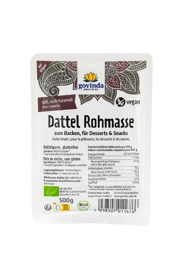 Produktfoto zu Dattel ROHmasse 500g