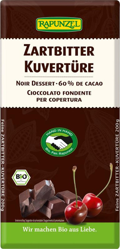 Produktfoto zu Kuvertüre (Zartbitter), 200g