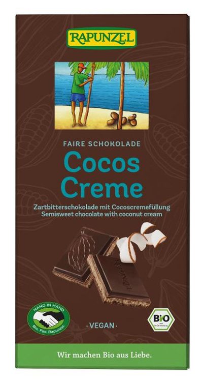 Produktfoto zu Cocos- Creme Schokolade 100g