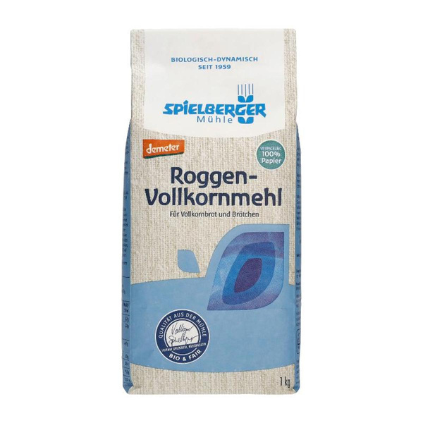 Produktfoto zu Roggen Vollkornmehl 1kg