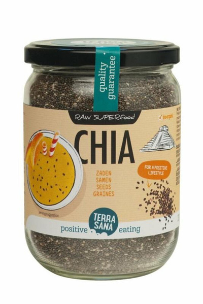 Produktfoto zu Chia Saat schwarz im Glas 330g
