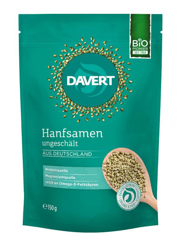 Produktfoto zu ungeschälte Hanfsamen 150g