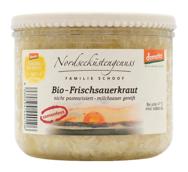 Produktfoto zu Glas Frisch Sauerkraut 410g