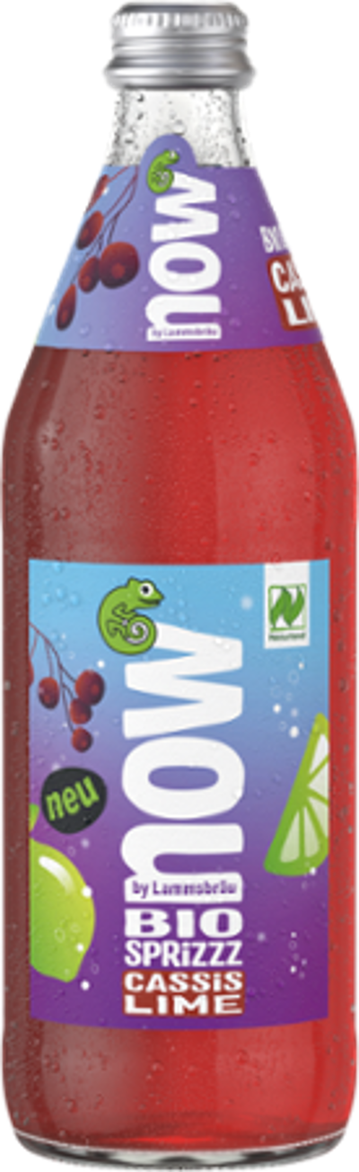Produktfoto zu now Cassis Lime light 0,5Ltr