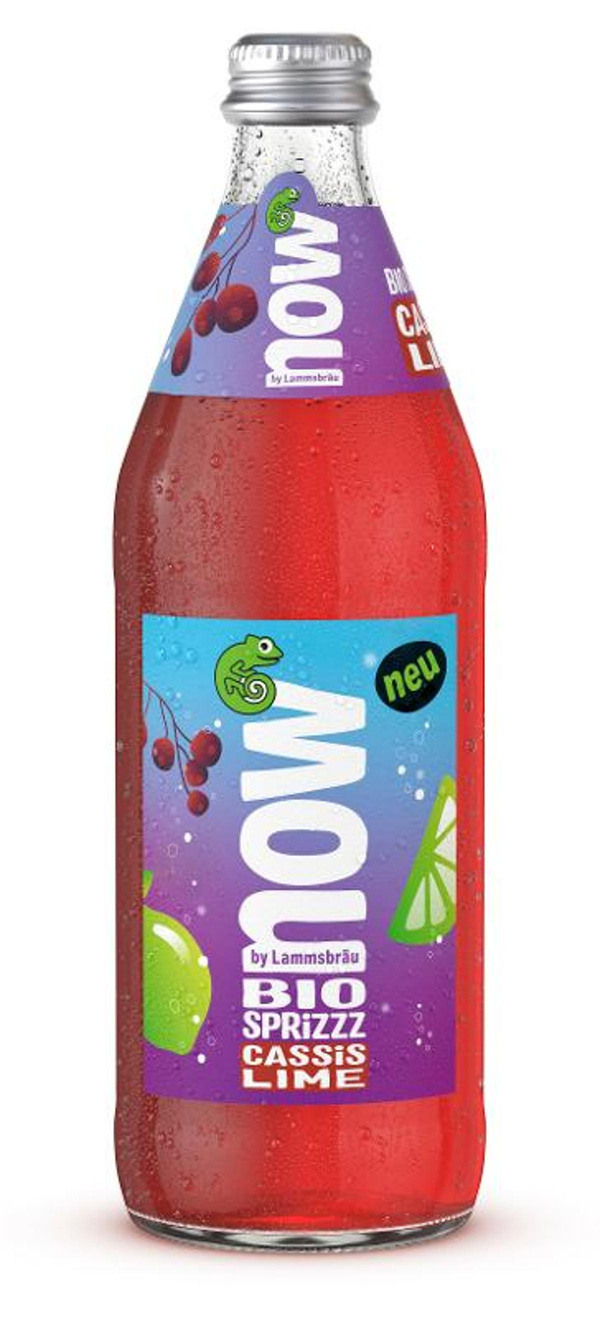 Produktfoto zu now Cassis Lime light 0,5Ltr
