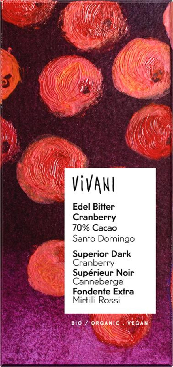 Produktfoto zu Edel Bitter Cranberry 80g