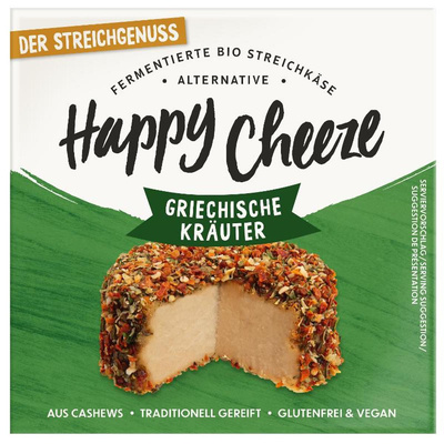 Produktfoto zu streichzarter veganer Käse-Genuss (griechische Kräuter)