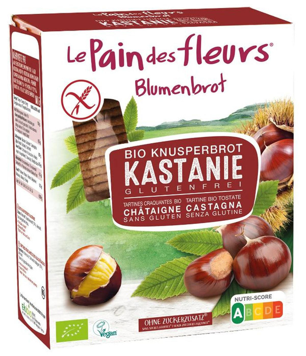 Produktfoto zu Blumenbrot Kastanie 2x 75g