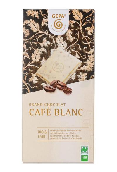 Produktfoto zu Weiße Schokolade m. Cafe 100g