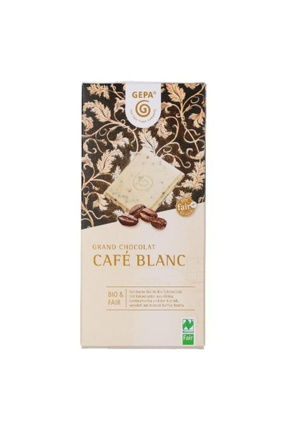 Produktfoto zu Weiße Schokolade m. Cafe 100g