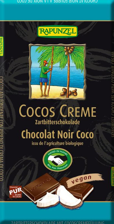 Produktfoto zu Cocos- Creme Schokolade 100g
