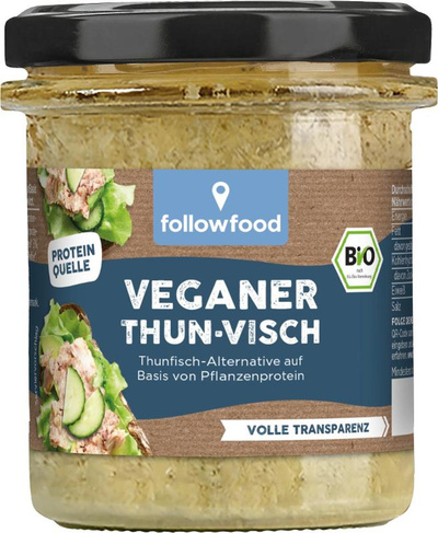 Produktfoto zu Veganer Thunvish in Öl 180g