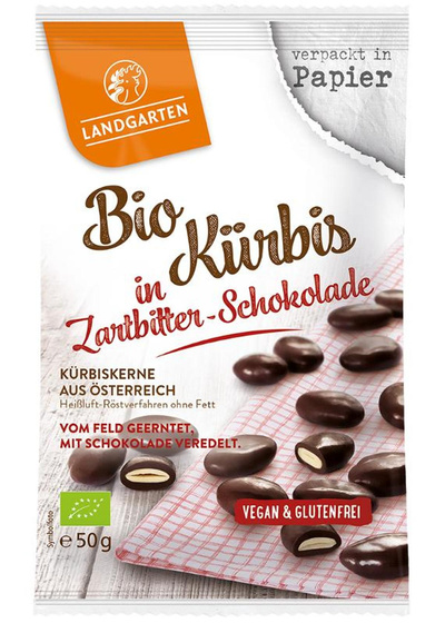 Produktfoto zu Kürbiskerne in Zartbitter 50g