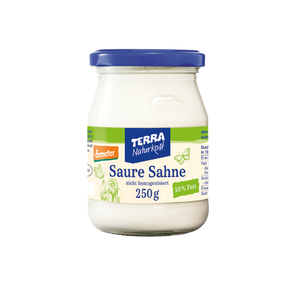 Produktfoto zu Glas Saure Sahne 10% 250g