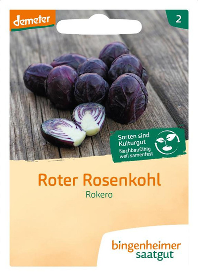 Produktfoto zu Saat: Roter Rosenkohl