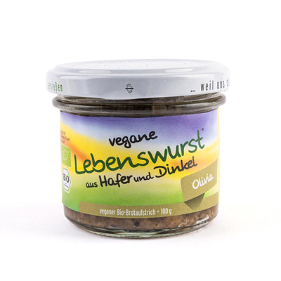 Produktfoto zu "Lebenswurst" Olivia 100g