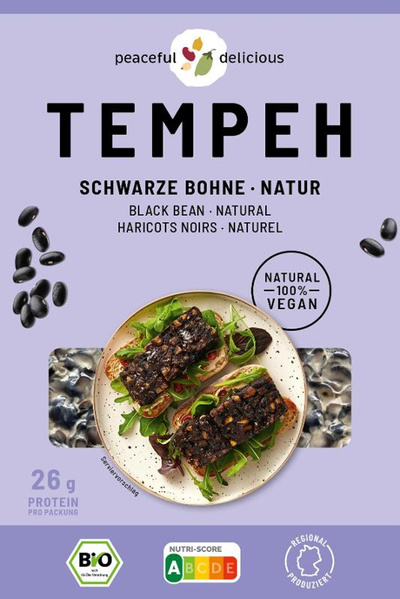 Produktfoto zu Schwarze BohnenTempeh200g