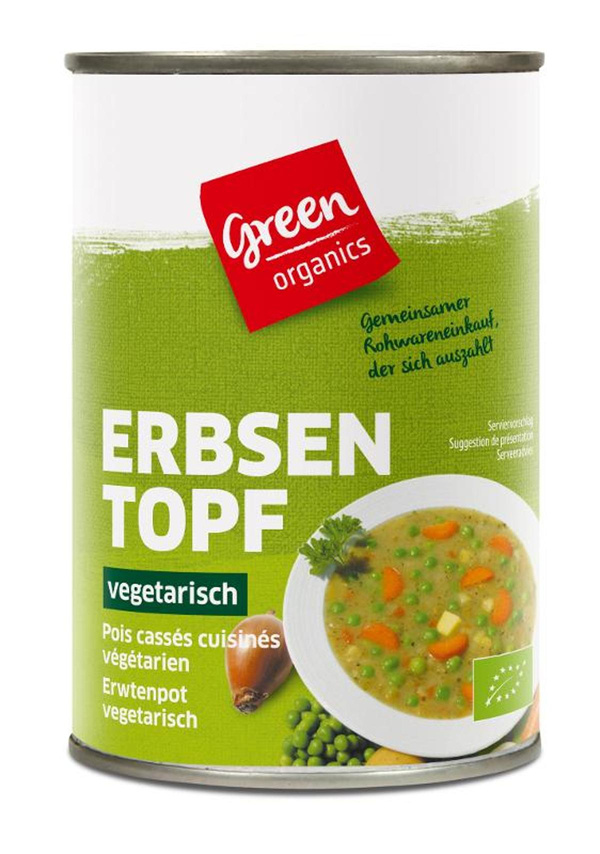 Produktfoto zu GREEN Erbseneintopf 400g