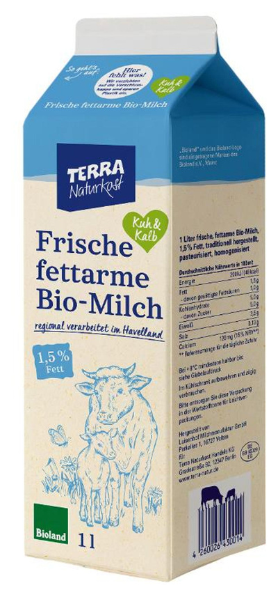 Produktfoto zu Tetra 1,5% Frischmilch 1L