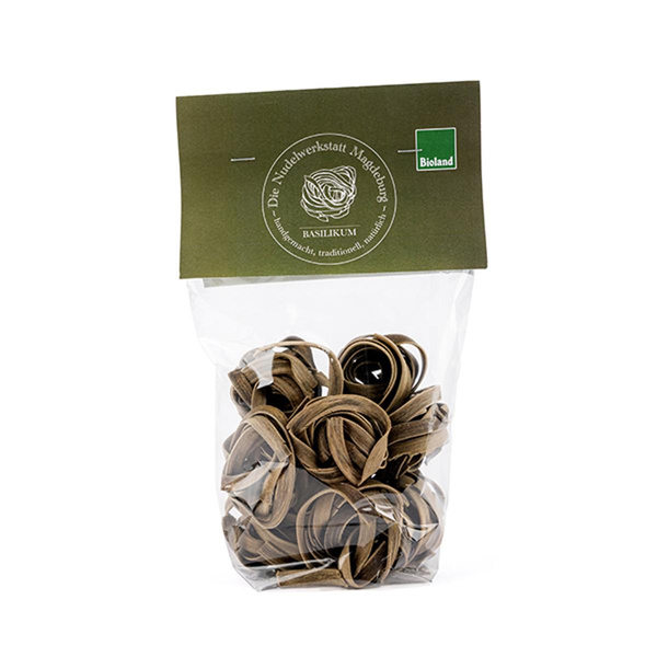 Produktfoto zu Bandnudeln Basilikum 220g