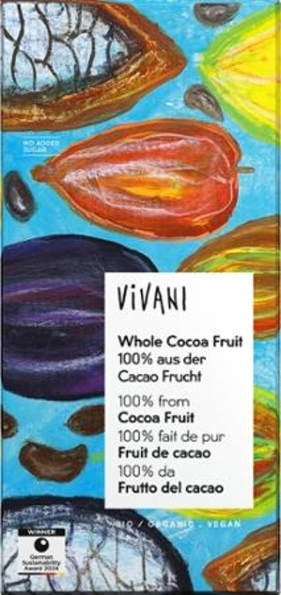 Produktfoto zu Vivani "Ganze Kakaofucht"80g