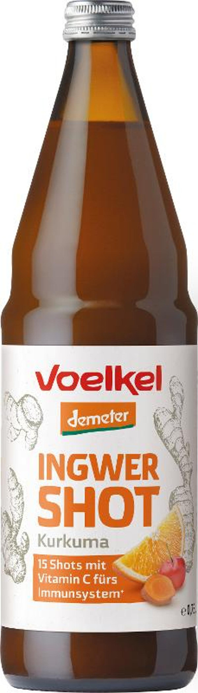 Produktfoto zu Ingwer Shot "Kurkuma" 0,75 L