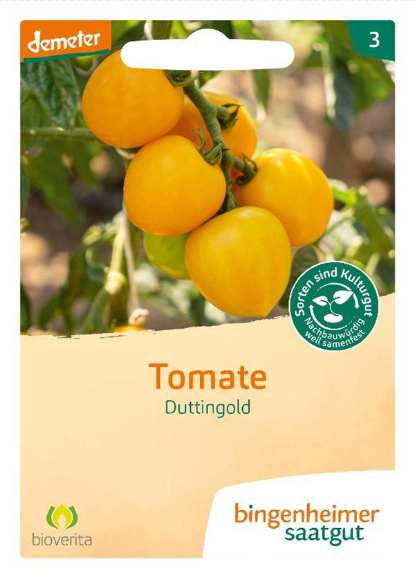Produktfoto zu Saat: Tomate gelb "Duttingold"
