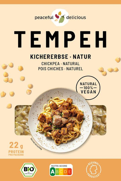 Produktfoto zu Kichererbsen Tempeh 200g