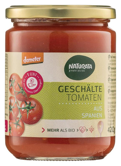 Produktfoto zu Geschälte Tomaten 420g