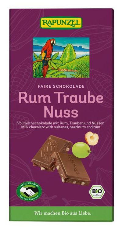 Produktfoto zu Rum-Trauben-Nuss-Schokol. 100g