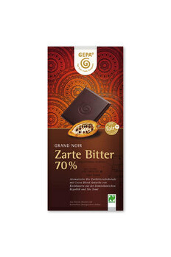 Produktfoto zu Grand Noir Bio Zartbitter 70%