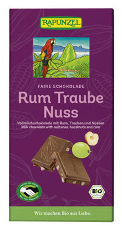 Produktfoto zu Rum-Trauben-Nuss-Schokol. 100g