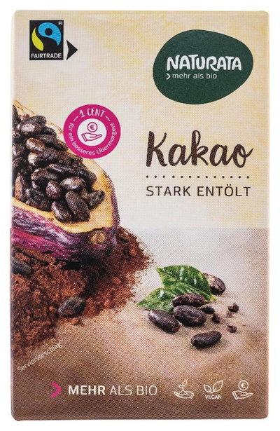 Produktfoto zu Kakao stark entölt, 125g