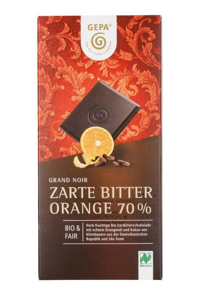 Produktfoto zu Grand Noir Bio Orange , 100g