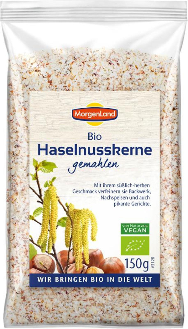 Produktfoto zu Haselnusskerne, gemahlen 150g