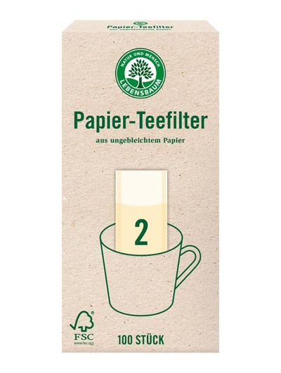 Produktfoto zu Papier-Teefilter, 100 Stück