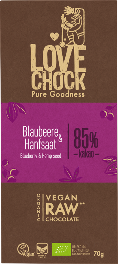 Produktfoto zu Blaubeere & Hanfsaat 70g