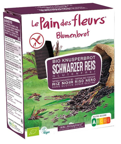 Produktfoto zu Blumenbrot Schwarzer Reis150g