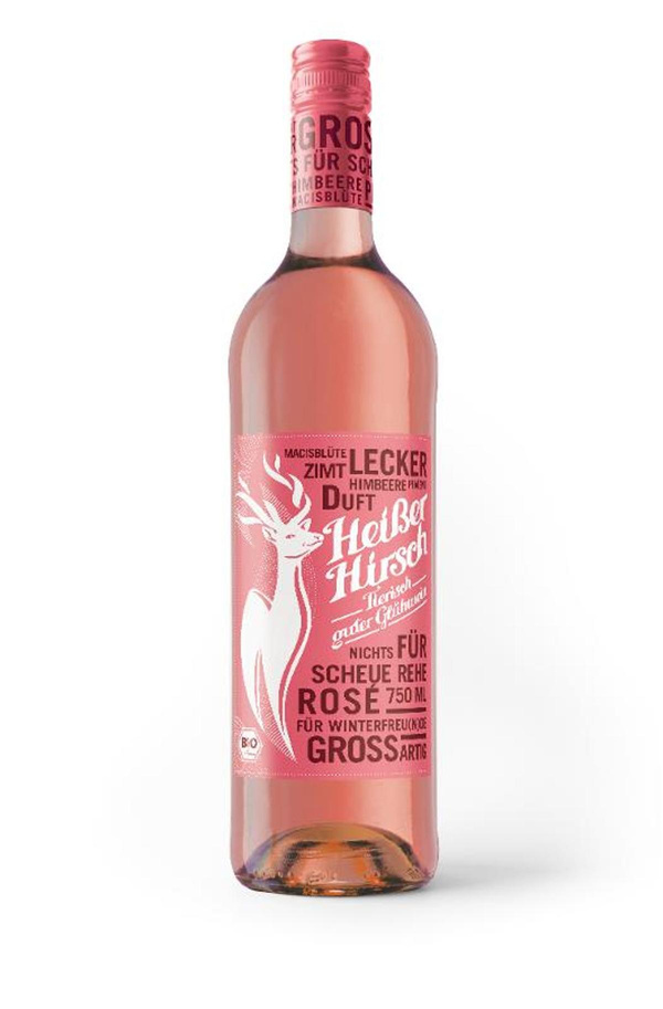 Produktfoto zu Rosé Heißer Hirsch Glühwein
