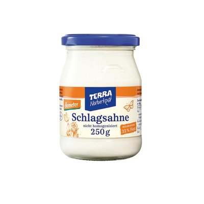 Produktfoto zu Glas Schlagsahne 32%  250g