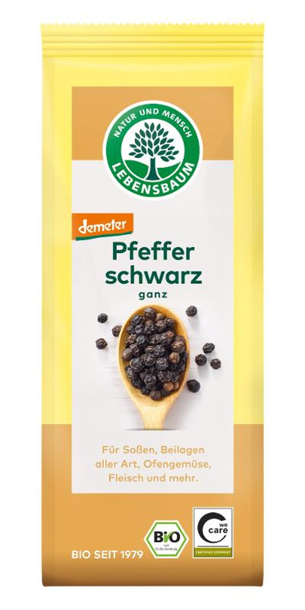 Produktfoto zu Pfeffer, schwarz, ganz 50g