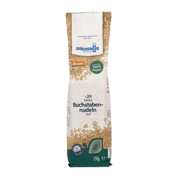 Produktfoto zu Dinkel Buchstabennudeln 250g