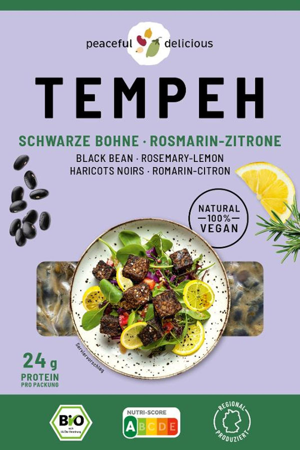 Produktfoto zu Tempeh Bohne"Rosmar. Zitrone"