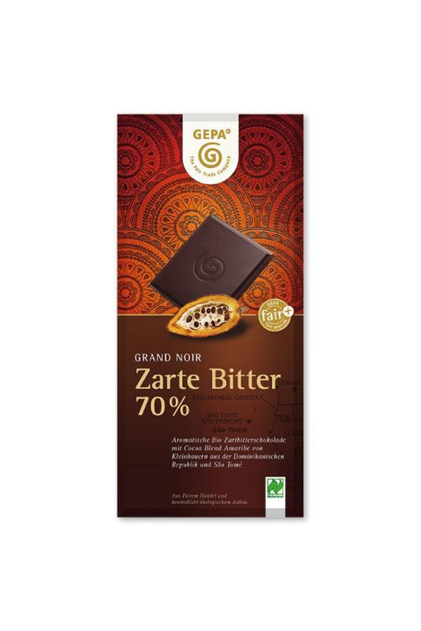 Produktfoto zu Grand Noir Bio Zartbitter 70%